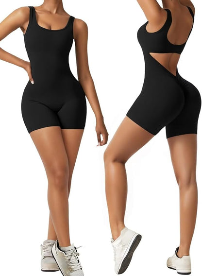 SENVES™  - VIRAL V-BACK ROMPER