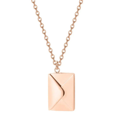 SENVES™  - ENVELOPE LOVE LETTER PENDANT NECKLACE