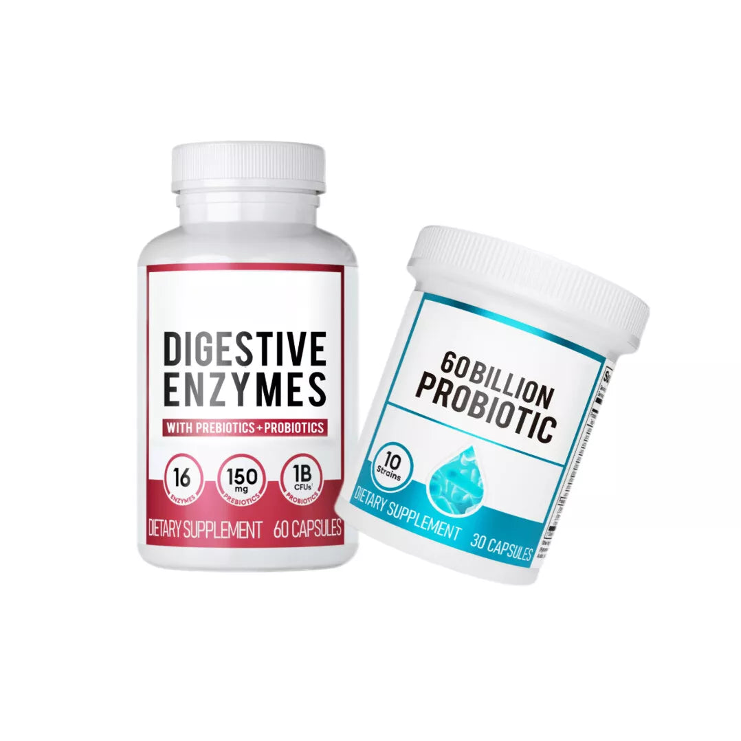 SENVES™️ - DIGESTIVE ENZYMES 60CT + 60B PROBIOTIC 30CT